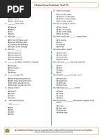 1556 Elementary Grammar Test 25