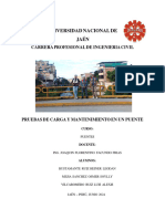 Informe de Realizacion de Pruebas de Carga y Mantenimiento de Un Puente