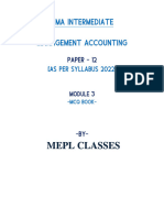 MCQ CMA Inter - MGMT Accounting Ebook