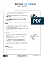Wordly Wise Online: Level 2 - Word List Lesson 4
