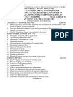 QP Code: 3101, Biochemistry