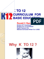 Curriculum For Basic Education: Ronald V. Ramilo