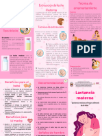 Folleto Sobre La Prevención Del Cáncer de Mama Ilustrado Moderno Rosa