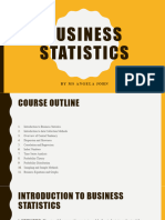 Business Statistics Lesson 1