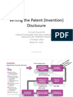 Writing A Patent Disclosure