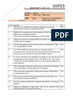 ASSIGNMENT I - 2023-24 - SEM II at UNIT I II