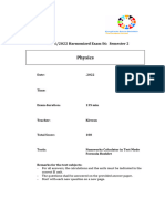 S6 Examen Physik Semester 2 2021 - 22 EN v.1 1