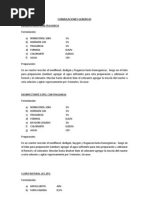 FORMULACIONES