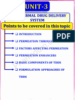 Novel Drug Delivery Systems Unit 3