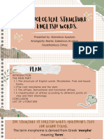 Morphological Structure of English Words