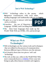 What Is Web Technology?