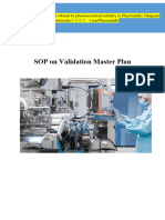 SOP For Validation Master Plan