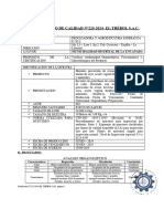 225 - Certificado de Calidad La Encañada - Lote 002