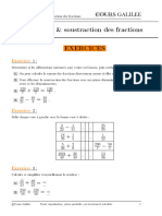 Exercice Chapitre2 AdditionSoustractionFraction