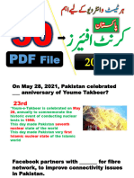 Complete Mont of May-2021 Pakistan Current Affairs by Pakmcqs Official PDF