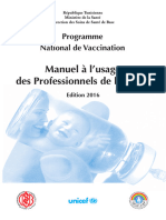 Manuel Du Programme National de Vaccination Édition 2016