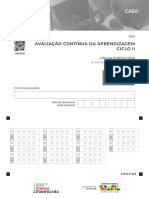 Avaliação Contínua Da Aprendizagem Ciclo Ii: Caderno