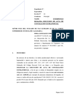 Demanda Ejecucion de Acta de Conciliación