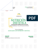 Nutricion y Dietetica