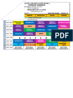 Horario de Clases 2do