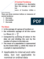 Measures of Central Tendency May 20 2020 June 2024