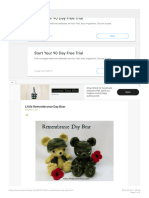 Little Remembrance Day Bear