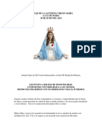 Mensaje de La Santísima Virgen María 28 06 2024