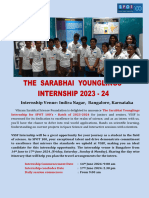 Spot 100 - Younglings Internship - Itinerary 2023-24