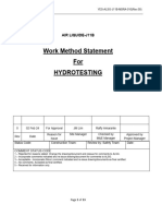 MS For Hydrotesting