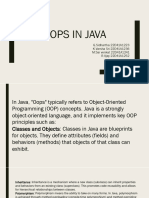 OOPS in Java