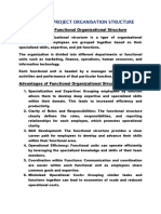 Analysing Project Organisation Structure