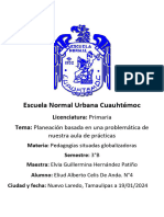 Planeación Basada en Una Problemática de Mi Aula - Eliud Alberto Celis de Anda 3°B LEPRI