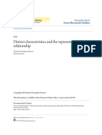 District Characteristics and The Representational Relationship