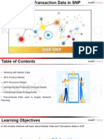 SAP SCM - Module 12 - Master Data and Transaction Data in SNP