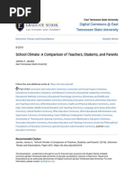 School Climate - A Comparison of Teachers Students and Parents