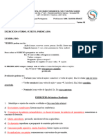 Exercicio Sujeito e Predicado 8o Ano - Gabarito