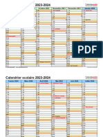 Calendrier Scolaire 2023 2024 Paysage 2 Pages