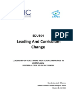 Article - Leading and Curriculum Change