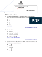 MCQ - AS - CB IX - Phy - Gravitation