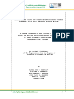 Mental Health Status and Coping Mechanism Among College Students Basis For A Proposed Plan of Action FINAL PAPER EDITED