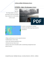 Notes On Ship Performance Curves & Least Time Track To Decide