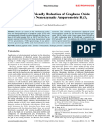 Environmentally Friendly Reduction of Graphene Oxide 