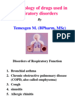 Drugs Used in Respiratory Disorders