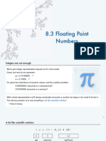 8.3 Floating Point Numbers