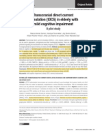 Transcranial Direct Current Stimulation (TDCS) in Elderly With Mild Cognitive Impairment