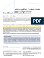 Promoting Sleep Oscillations and Their Functional Coupling by Transcranial Stimulation Enhances Memory Consolidation in Mild Cognitive Impairment