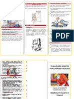 Folleto Riesgo Por Proyeccion de Particulas