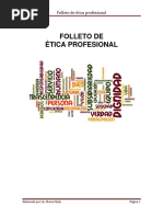 Folleto de Etica Profesional