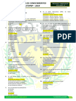 Conocimientos Ciencias - Claves - 2019