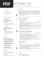 Shitong Lyu Resume